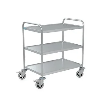 Servierwagen 3 Borde 8x5/3 mit luftident. Rollen 