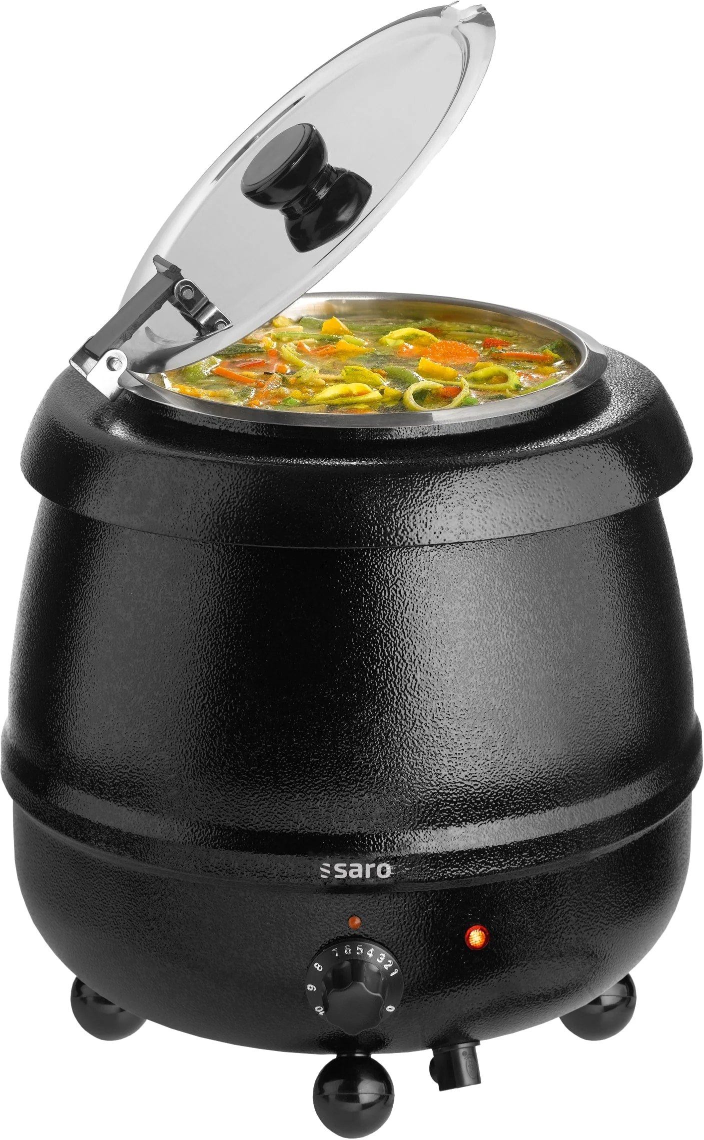 Suppentopf 10 l schwarz 