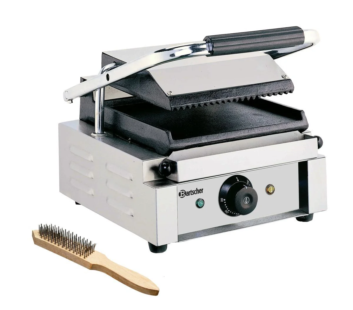 Elektro-Kontaktgrill.1.8KW klein,o. gerillt.u.gla. 