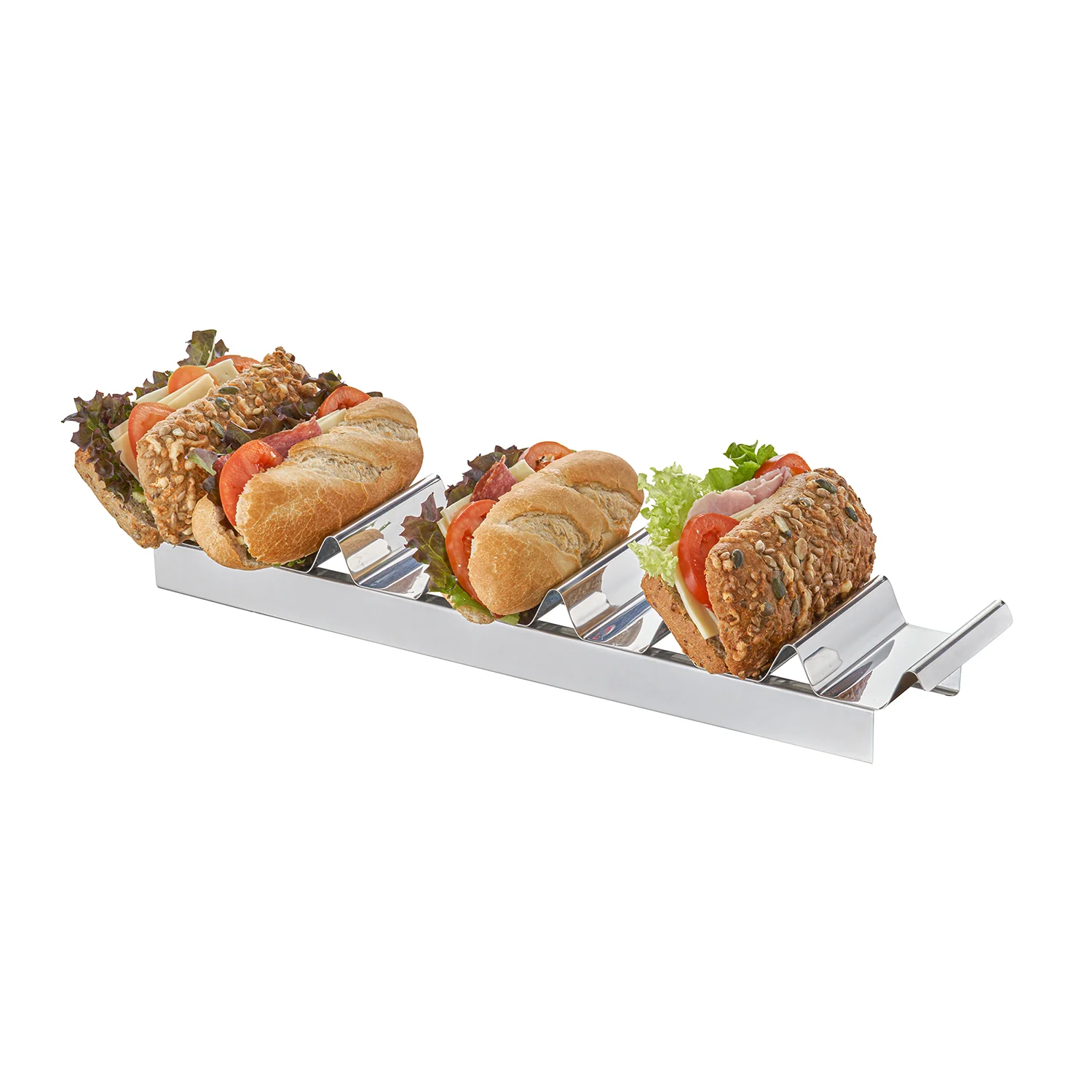 Snackpresenter, ca. 47,5x10,5cm, H6 cm, 