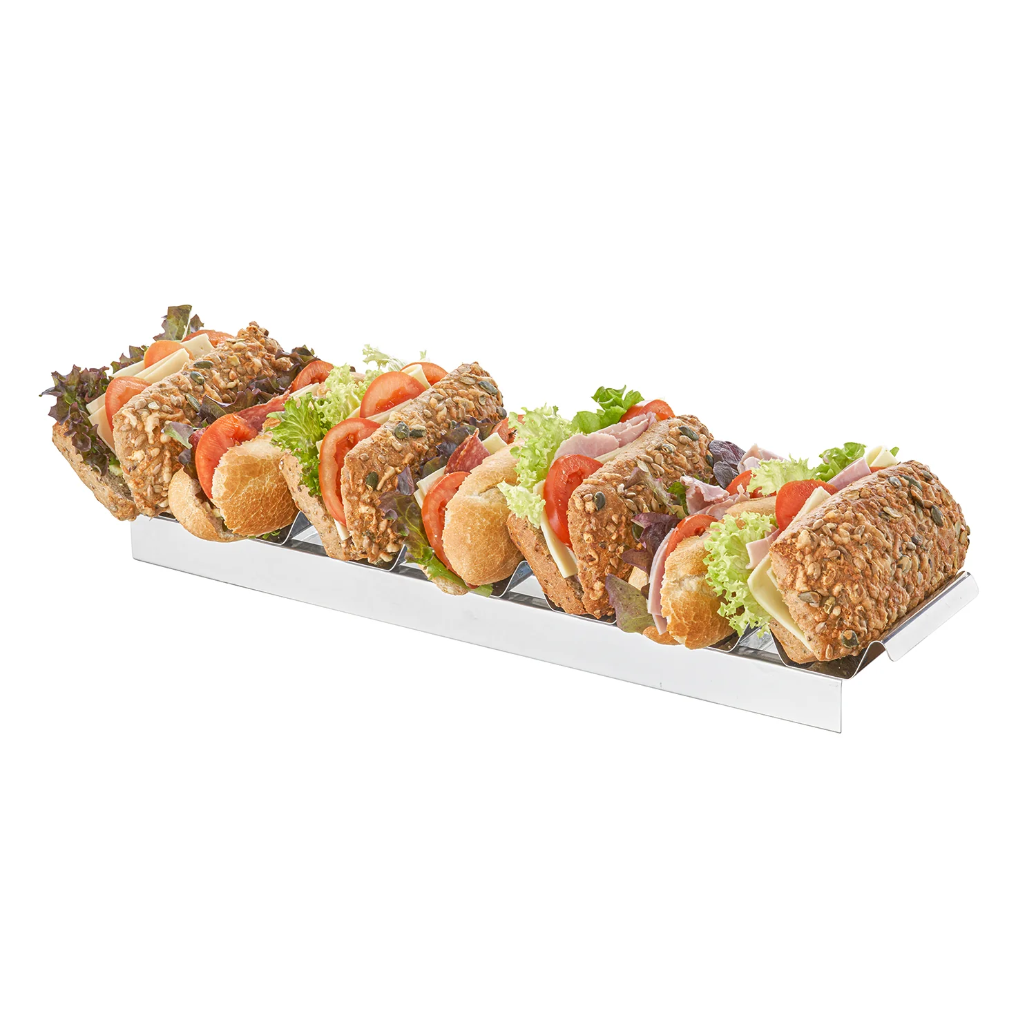 Snackpresenter, ca. 47,5x10,5cm, H6 cm, 