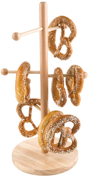 Brezel- oder Wurstständer, Buche lackiert 50x28 cm 