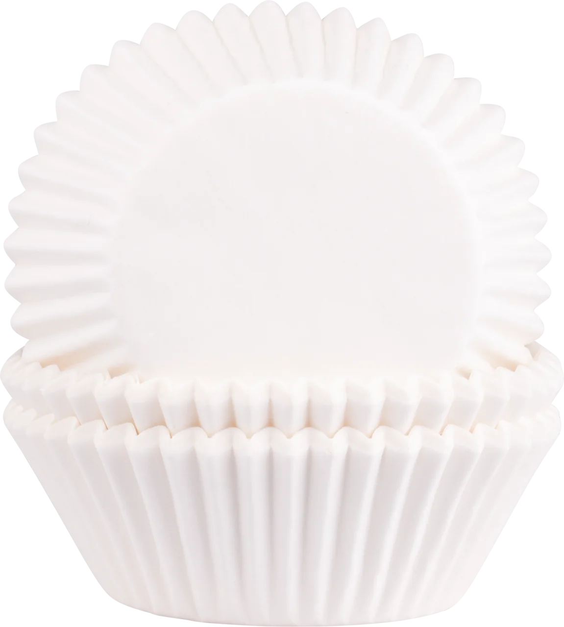 Gebäckkapseln weiß Bodenmaß: 50x25mm 