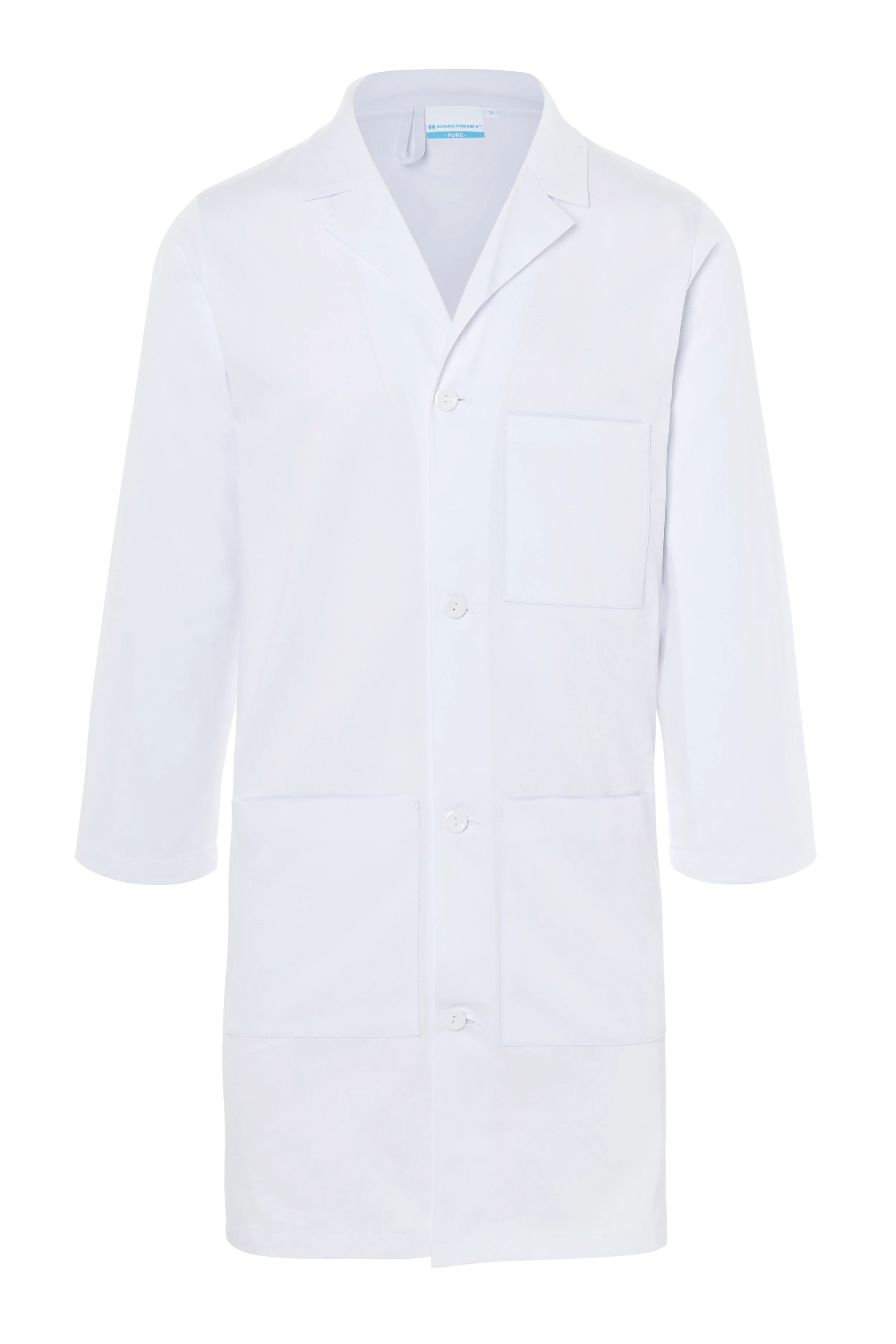 Herrenkittel Basic weiß Gr. S 