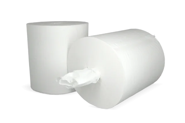 Papierhandtuchrolle Premium 19,5 cm x 290 lfm,weiß Spiralabwicklung, kernlos, 1-lagig 6 Rollen