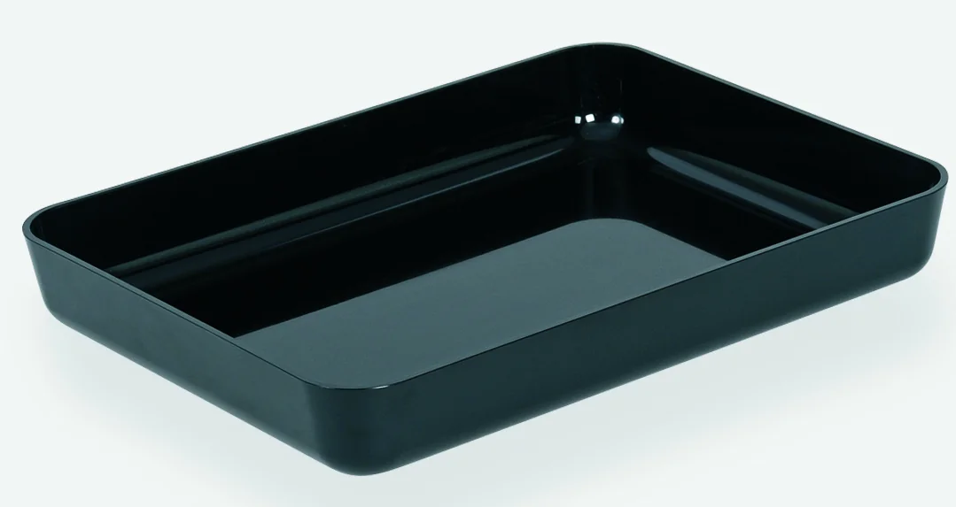 Auslegeschale schwarz 280x140x40mm 