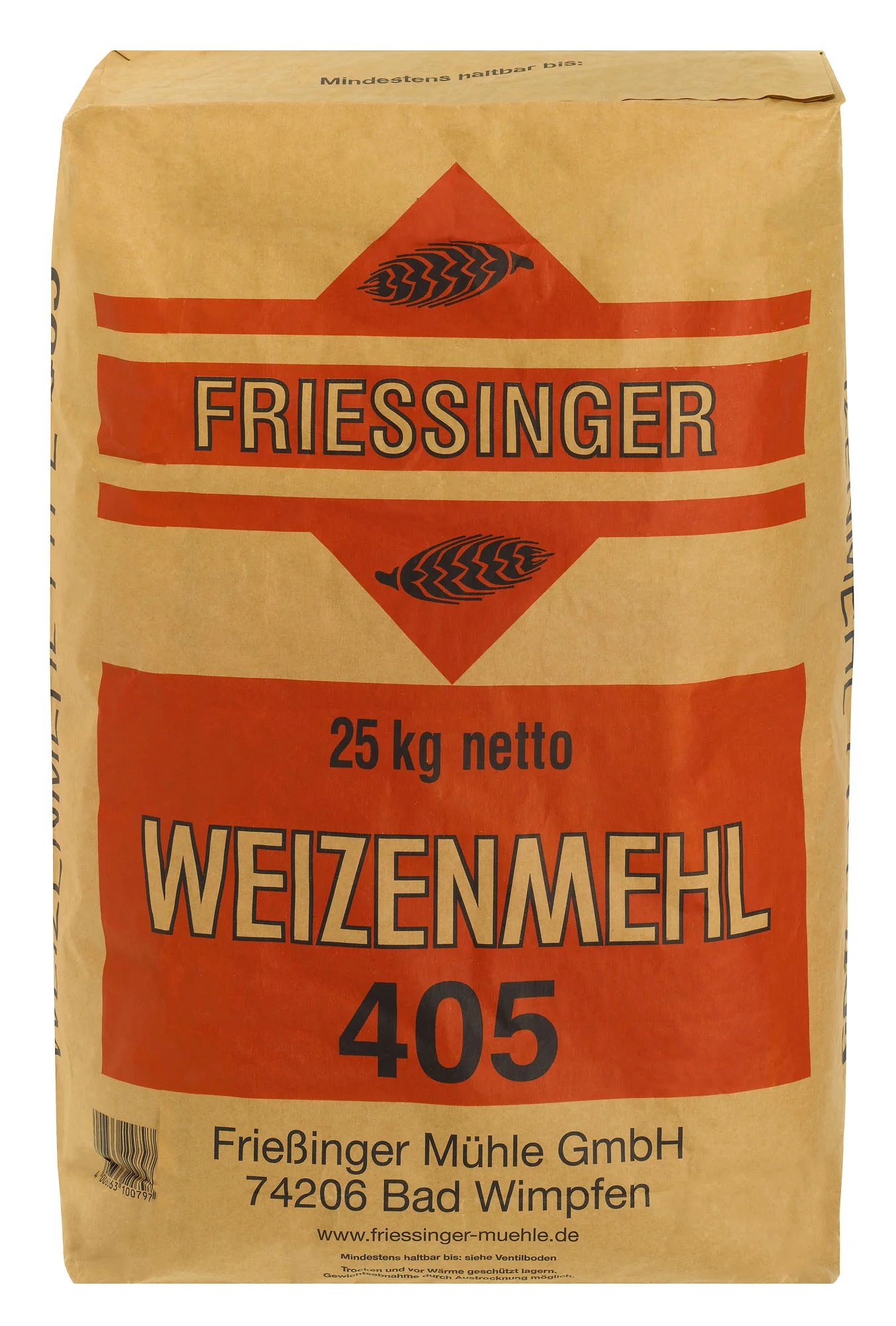 Weizenmehl Type 405, 25 kg Sack 