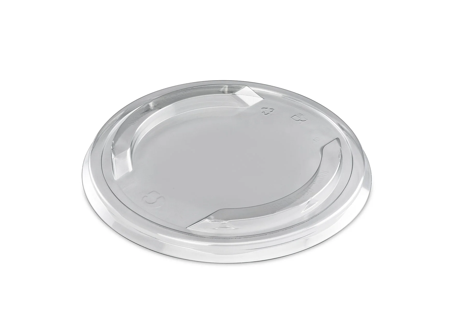 Deckel PET für Salatschale Braun 500/750/1000ml Höhe 25mm, Antifog