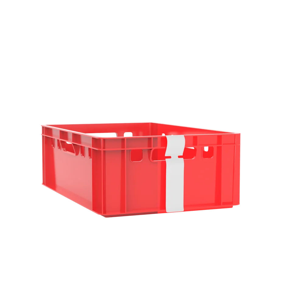 Schlaufenetikett WEISS zur Kistenauszeichnung 69x381mm (BxL)