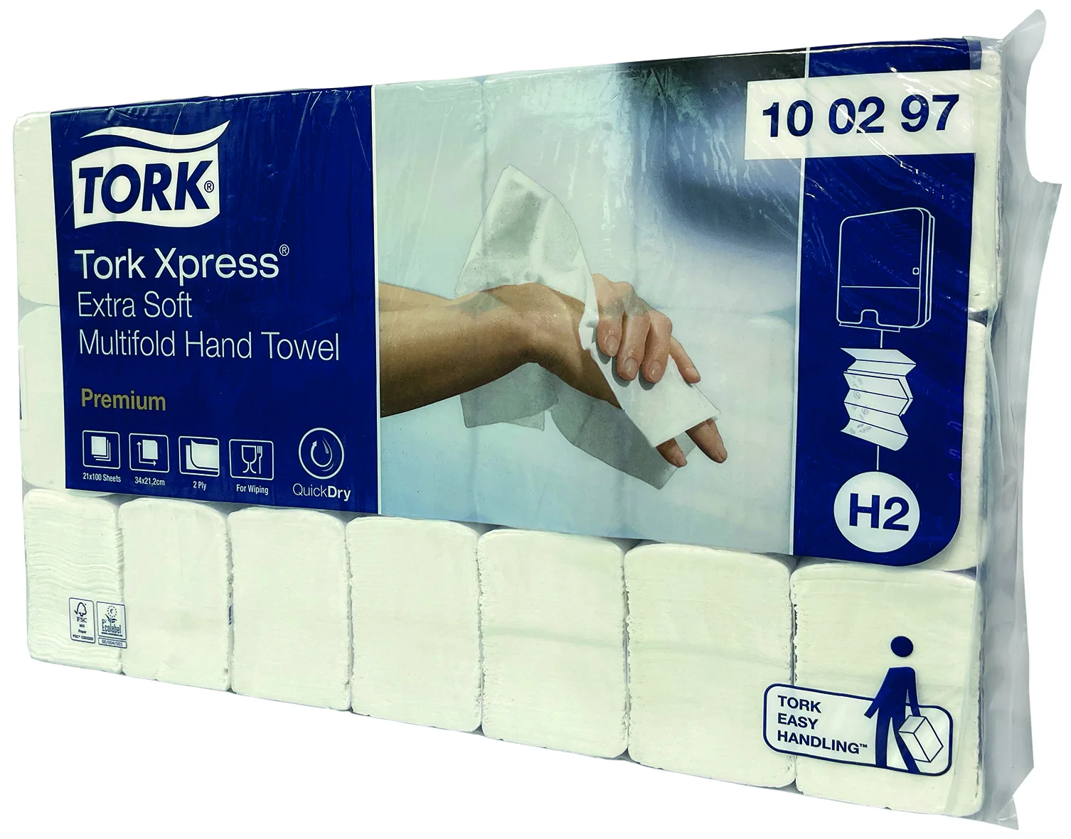 Papierhandtücher Tork Premium soft 25,5x21,2 cm IF H2