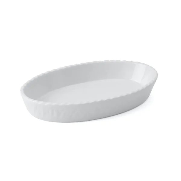 Backform Toscana weiß, 24cm oval 