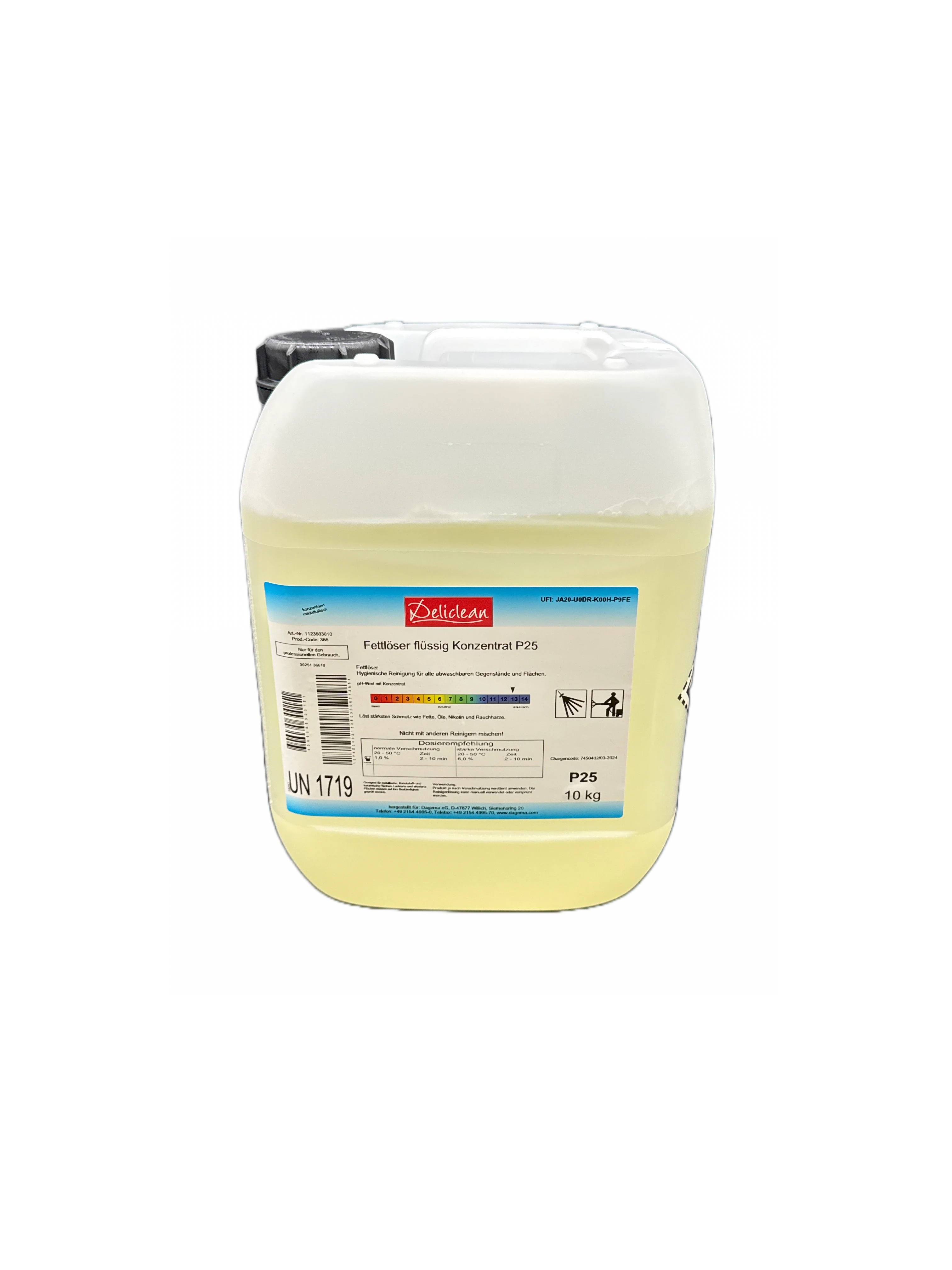 Deliclean Gastro-Fettlöser P25 10Kg 