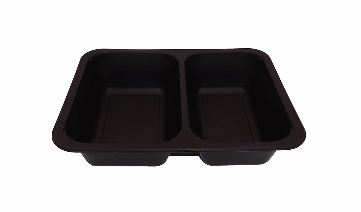 Siegelschale PP schwarz 227x178x32mm 2-geteilt 355 90103355