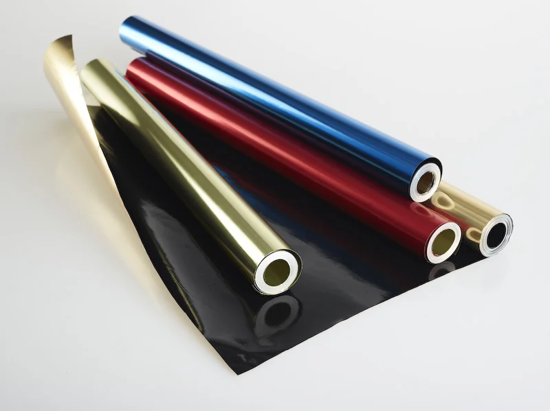 Aluminiumschmuckfolie schwarz/gold 50cm x 10lfm 