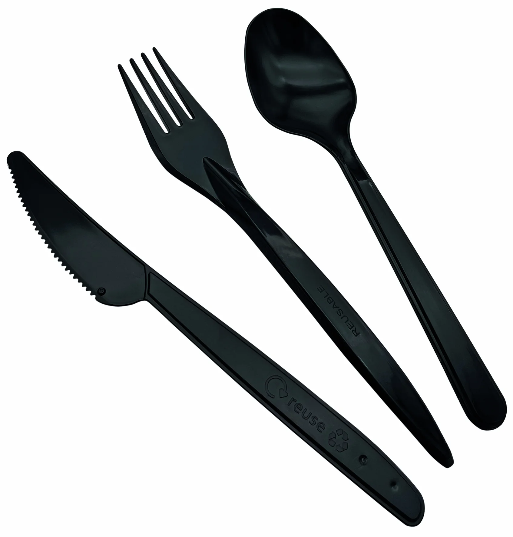 Mehrweg-Löffel PS, schwarz 180mm Spülmaschinengeeignet