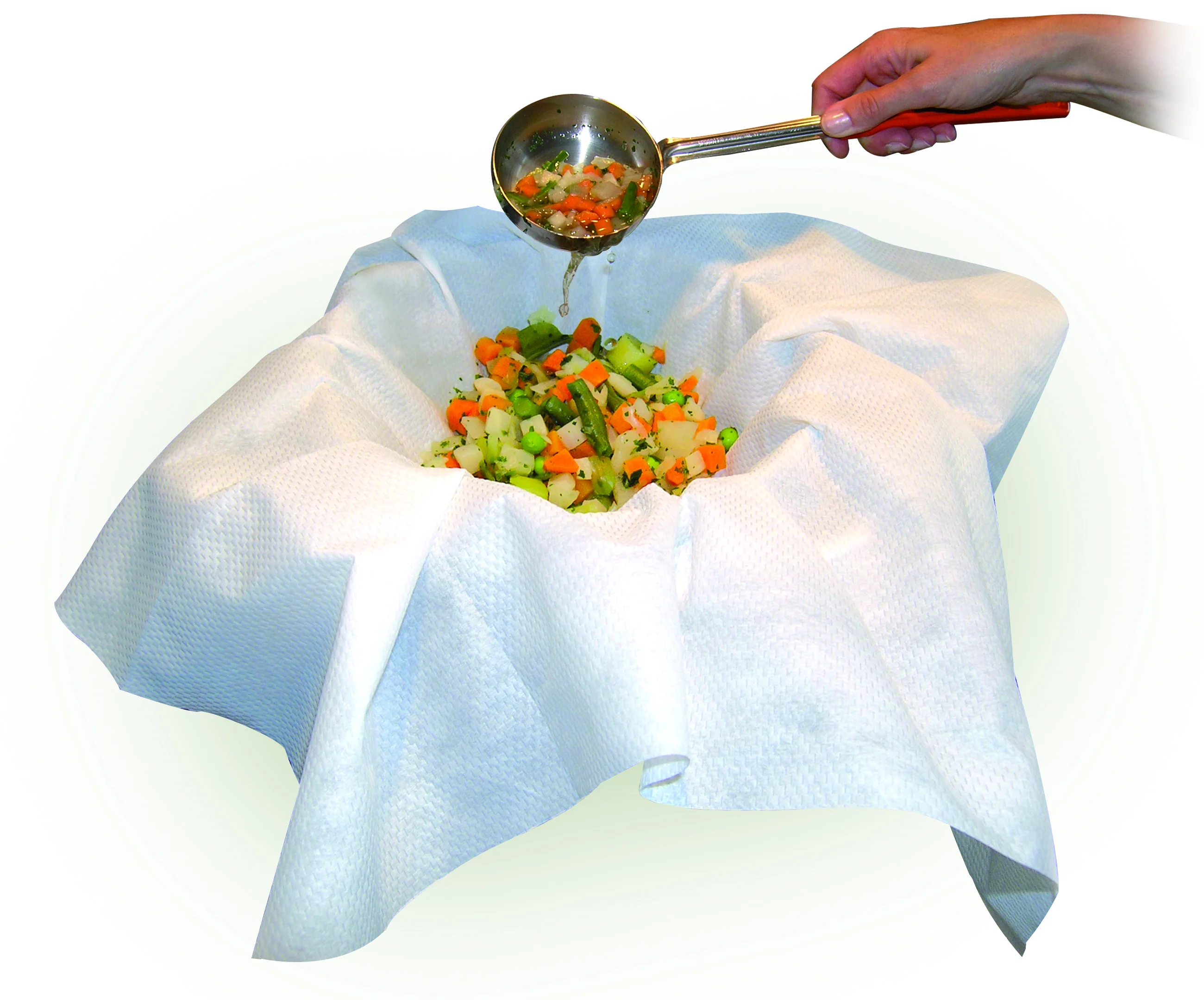 Passiertuch 75 x 75 cm aus Spezial-Vliesstoff 