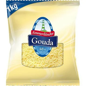 Gouda gerieben, 48%, 1kg Beutel 