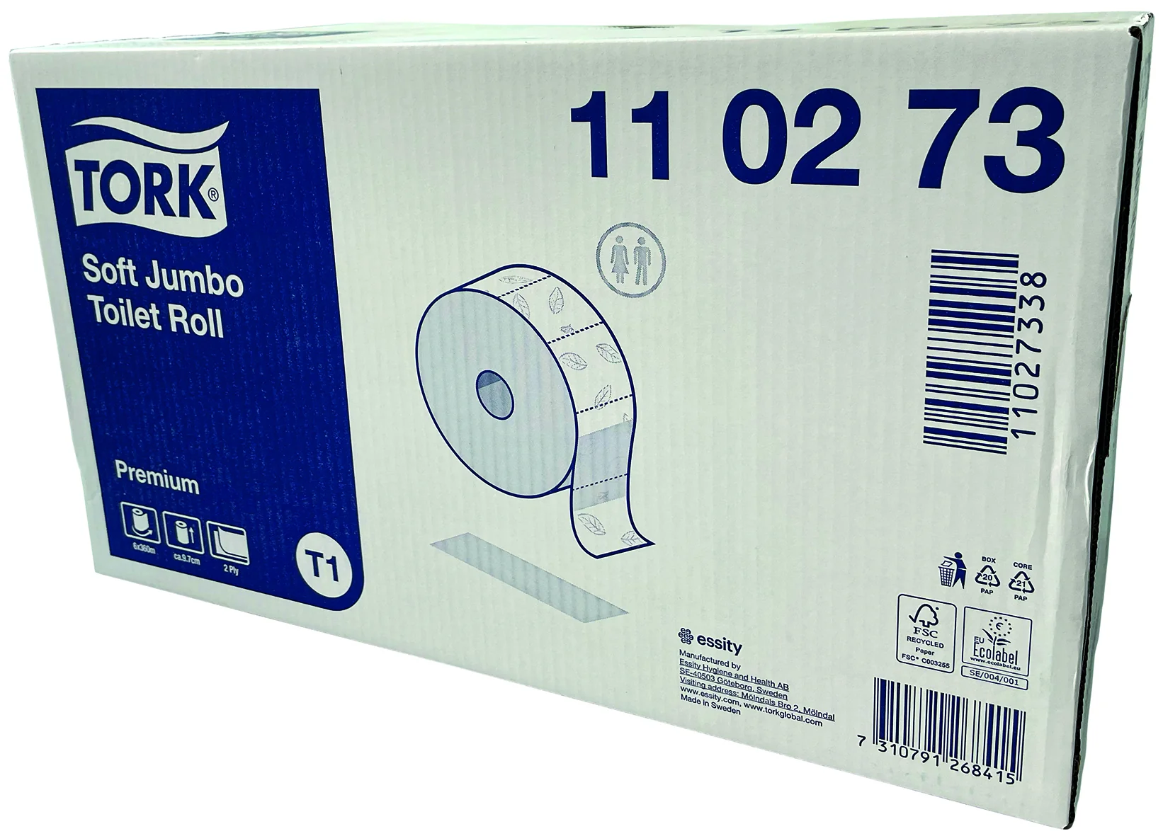 Toilettenpapier T-Tork plus 2-lagig 360m 