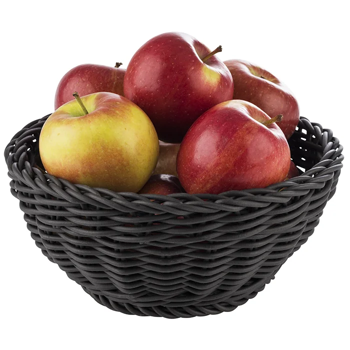 Korb rund Durchm.: 20cm schwarz