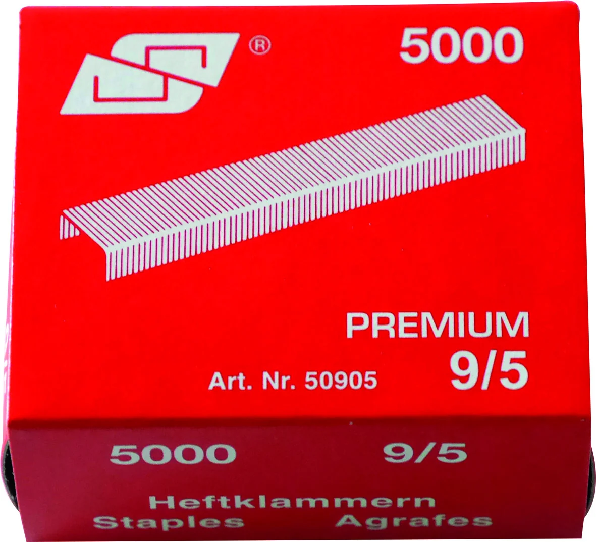 Heftklammern 9/5 Packung = 5.000 Stück 