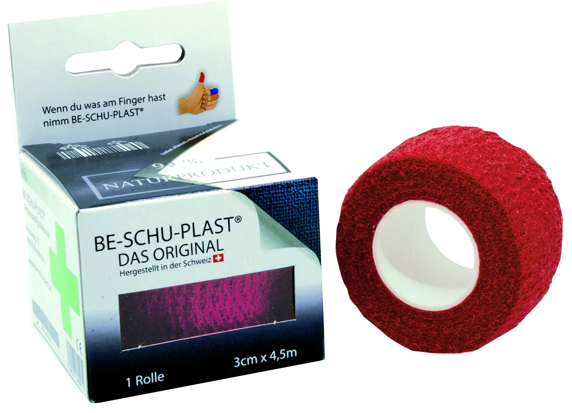 Fingerverband 4,5 m x 3 cm, rot 