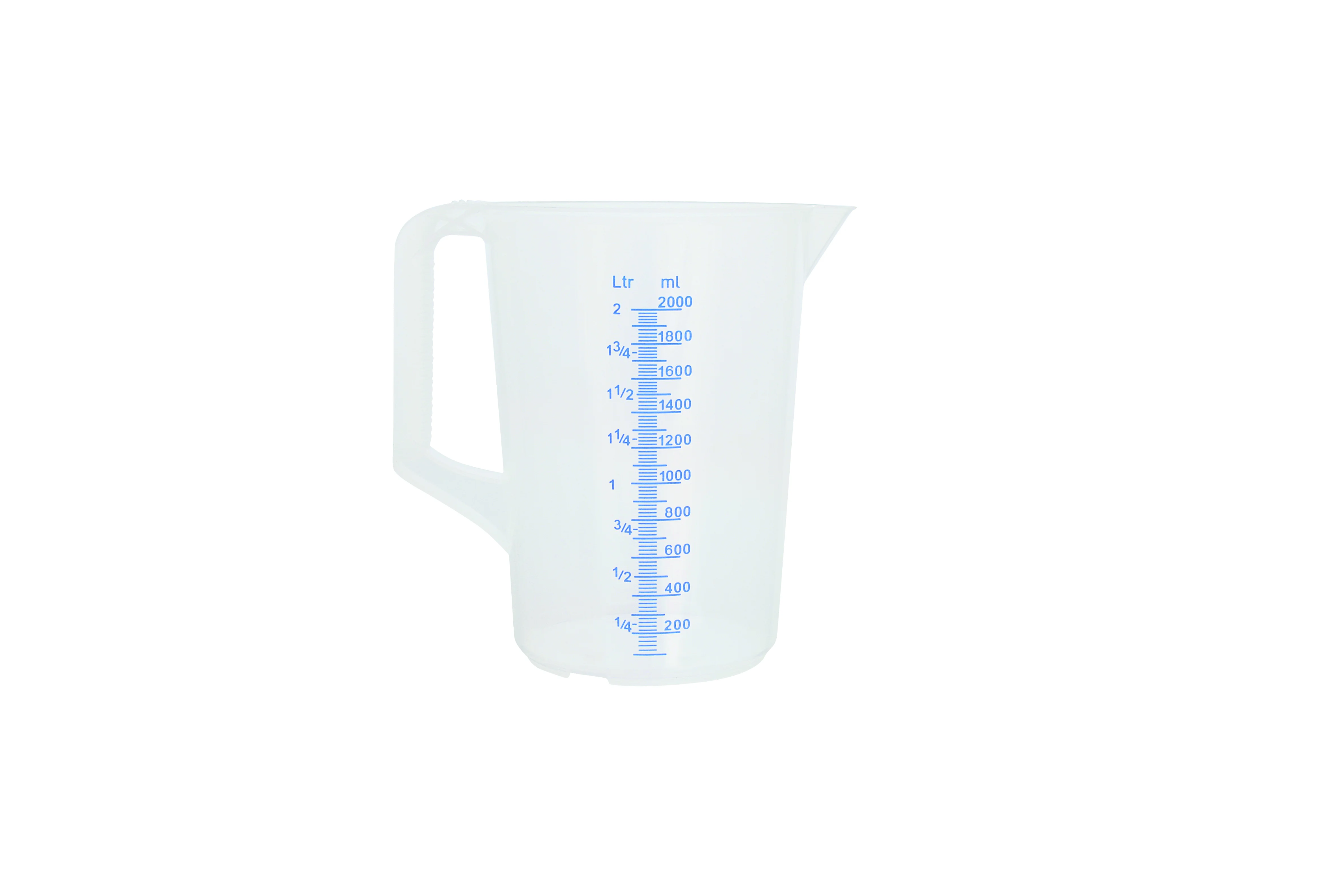 Messbecher ALEXO 2l/gepr.Skala,blaue Schrift 