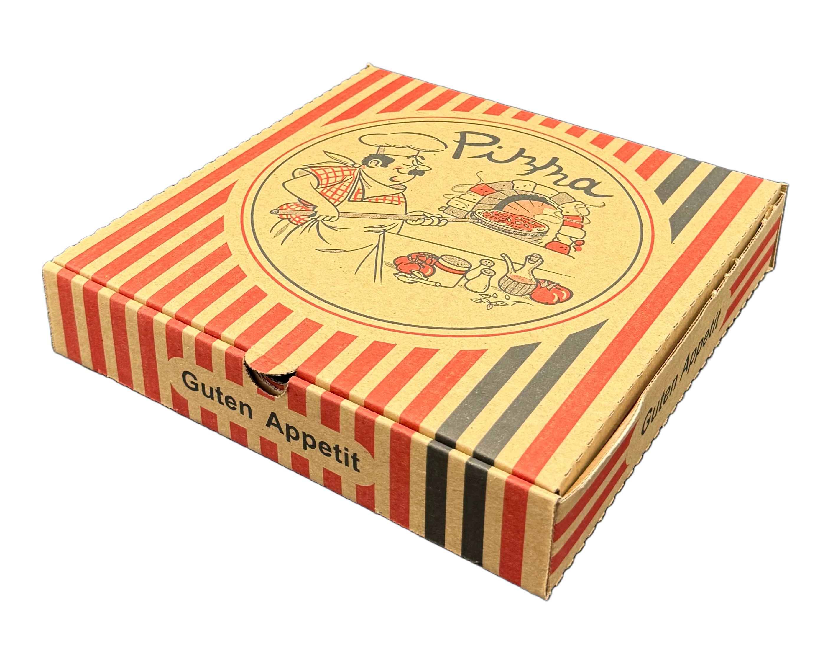 Pizzabox NEW YORK Braun - 22x22x4 cm