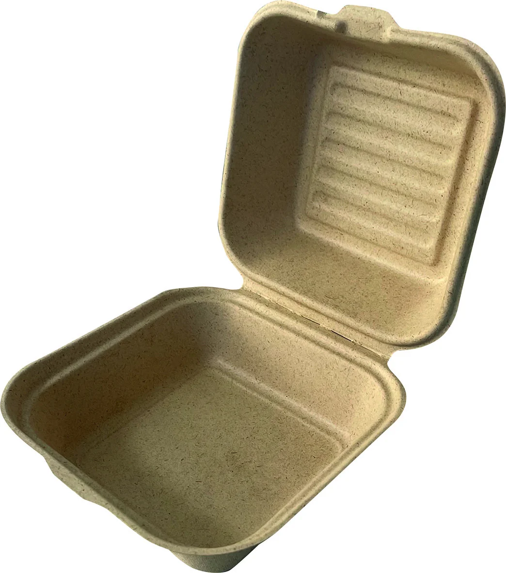 Hamburgerbox "GoldenFibres" 158 x 150 x 80 mm 