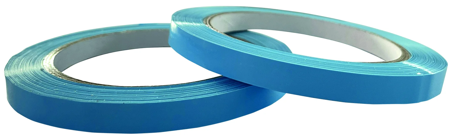 Klebeband blau/gelb 66 m x 9 mm für Beutelschl. T5 