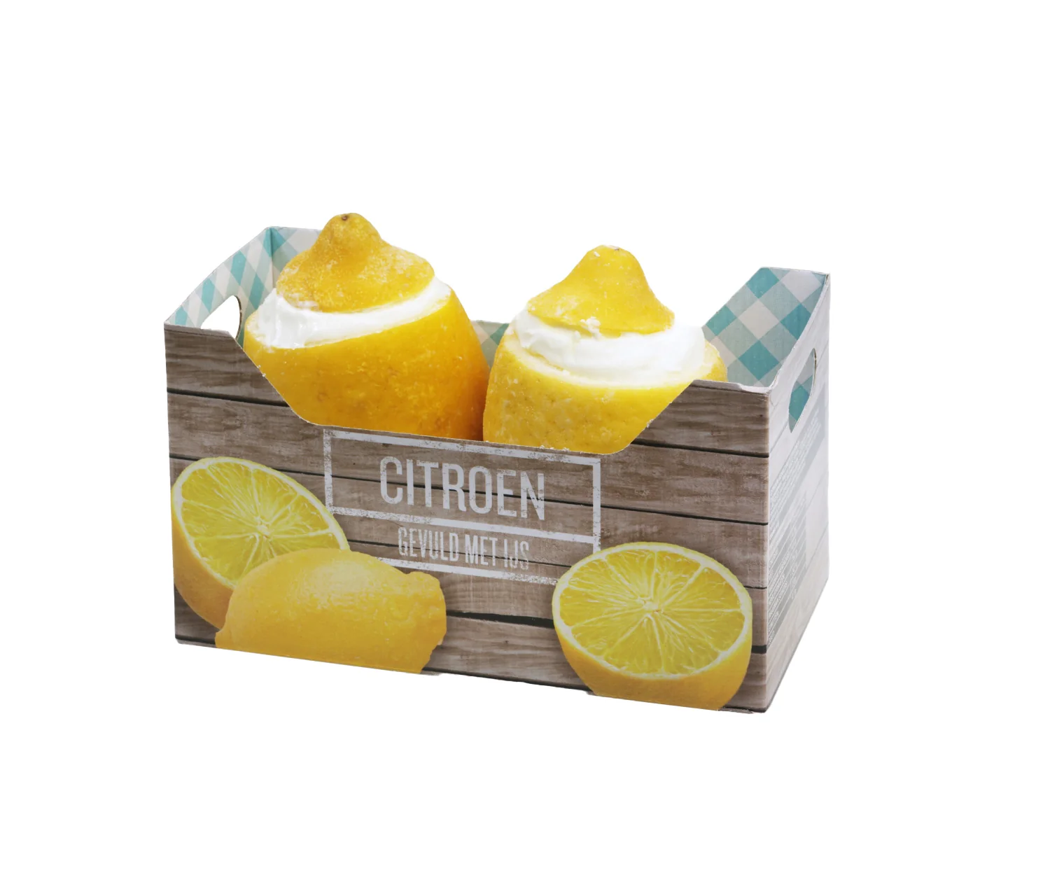 TK-gefüllte Zitrone mit Eis in Schale,2x100g/150ml Paket = 2x100g/150ml