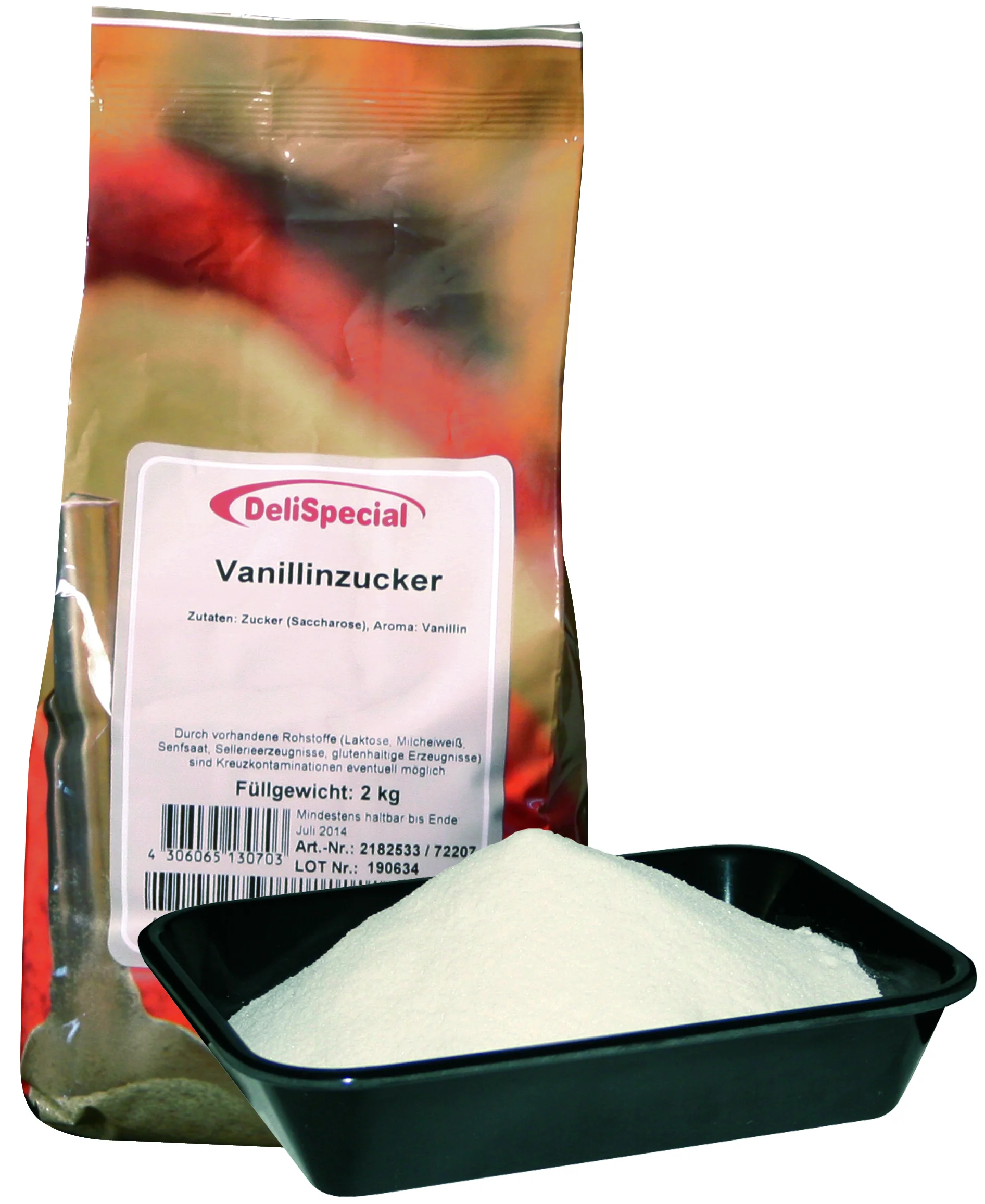 Vanillinzucker, 2kg Standbeutel 