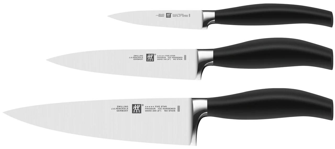 Zw. Messerset 3-tlg.Spick, Fleisch-u.Kochmesser Serie Five Star - 30140-700 (1001283)