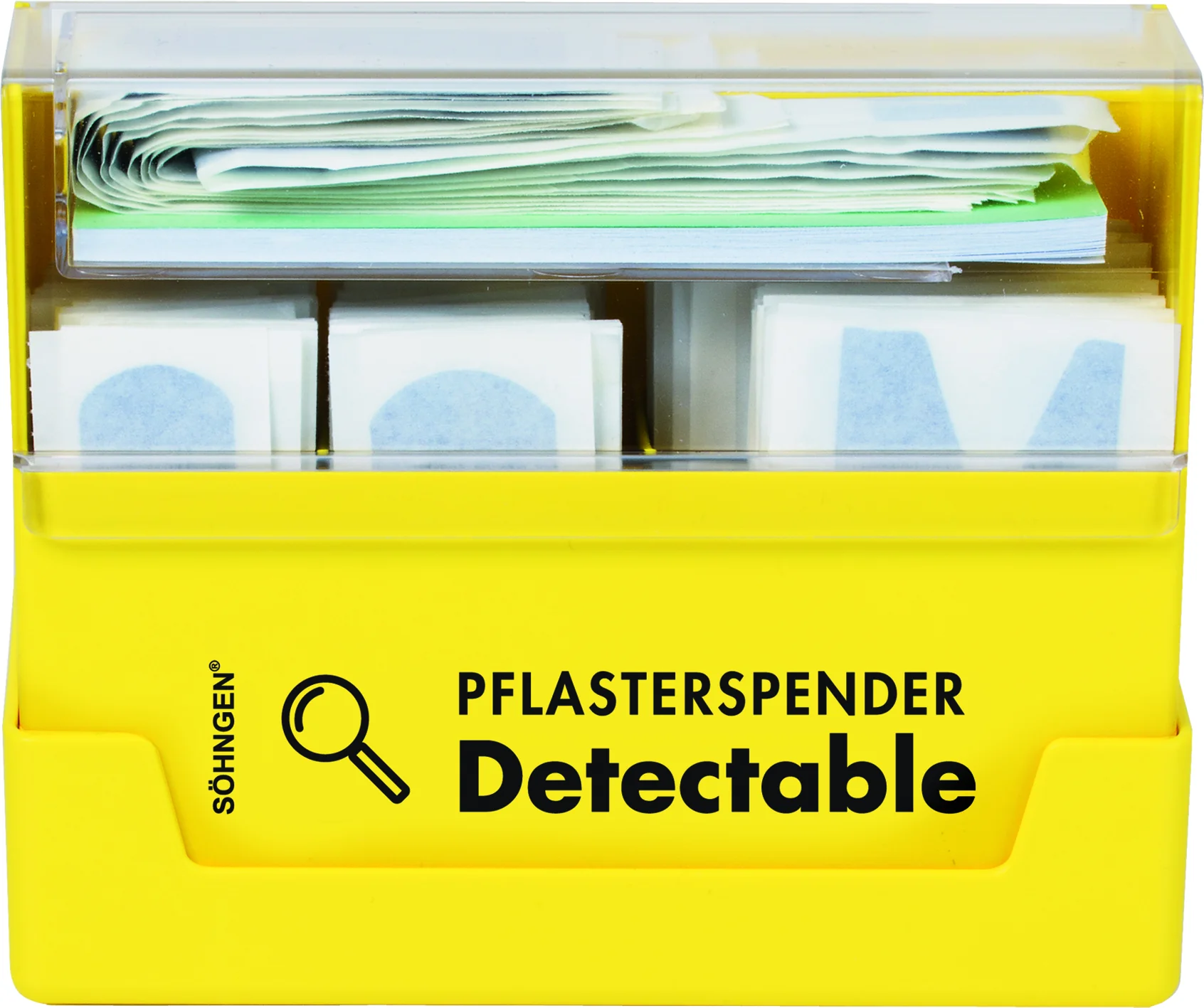 Pflasterspender gelb blau magn. nachweisbare 