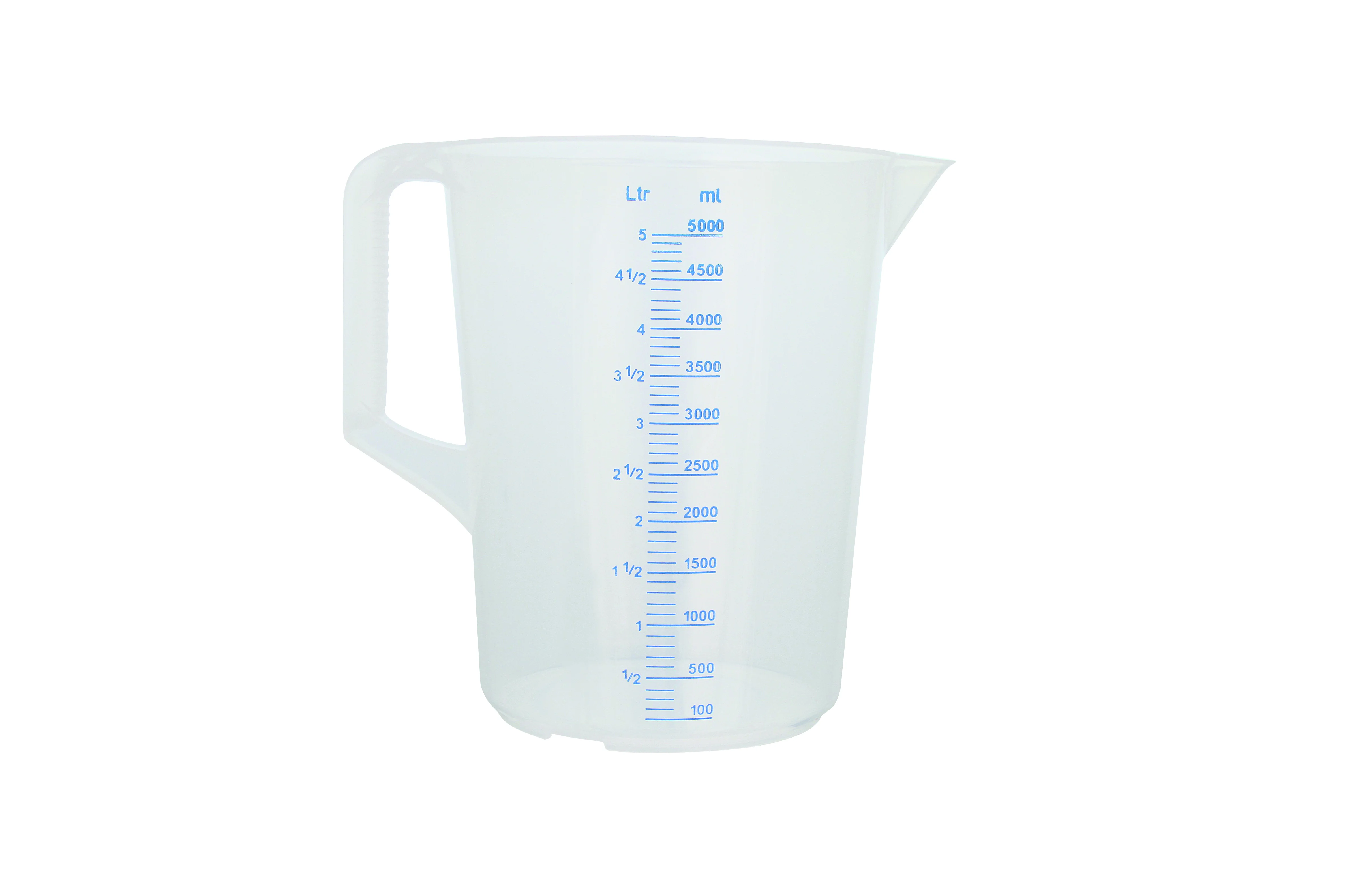 Messbecher ALEXO 5l/gepr.Skala,blaue Schrift 
