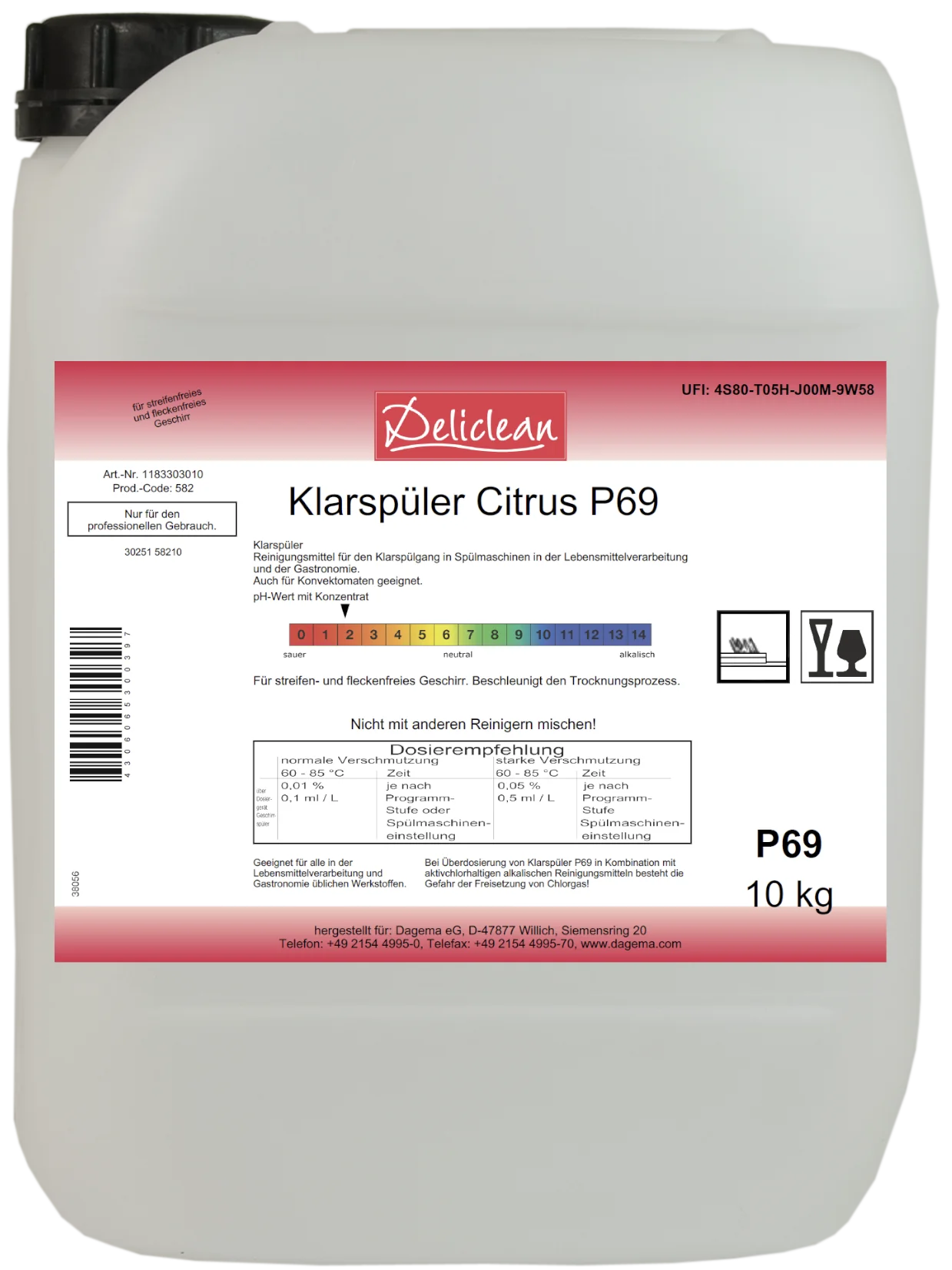 Klarspüler Citrus P69 10Kg 