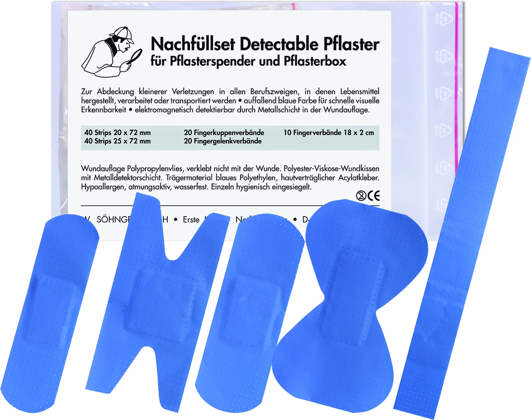 Nachfüllset detectable kompl. für Pflasterspender 
