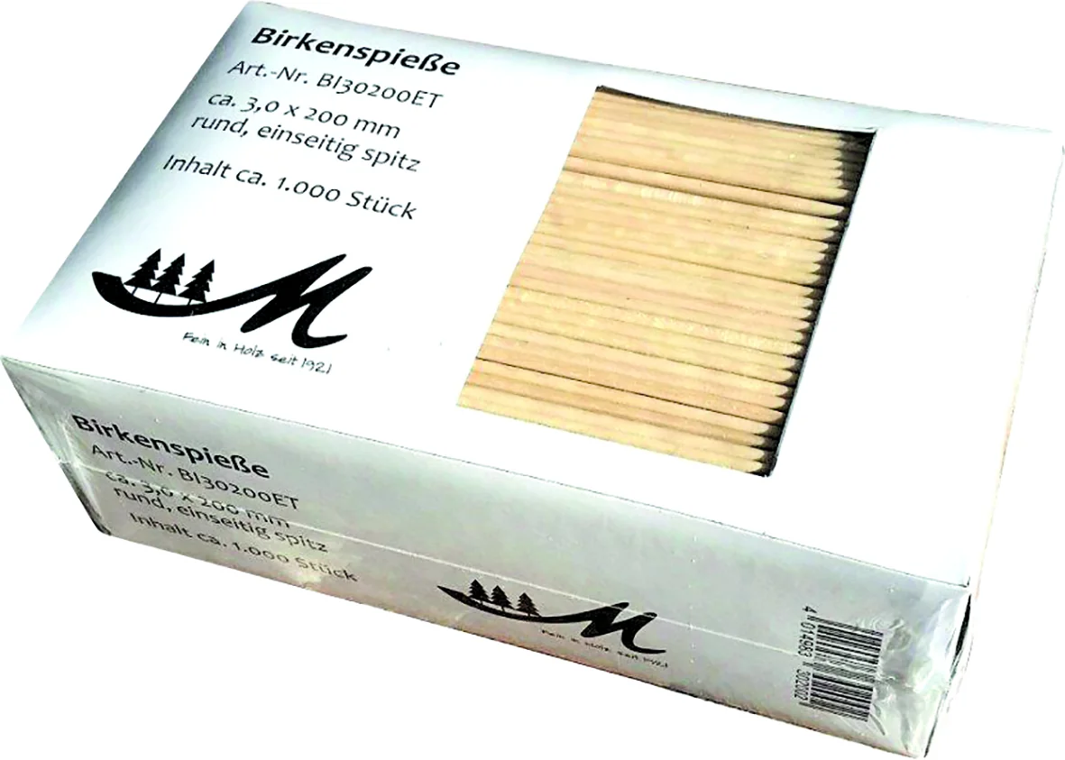 Holzspeile 200x3mm (1000 Stück) 