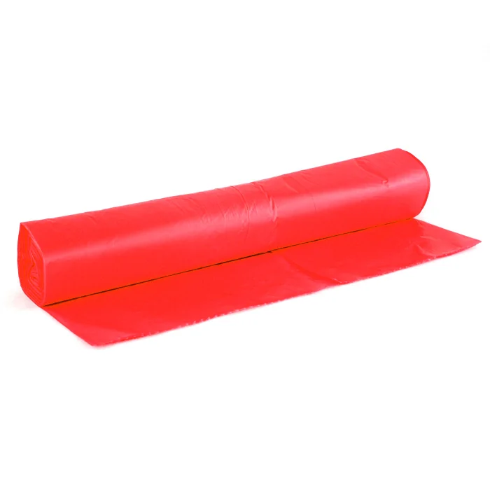 Müllbeutel 700x1100 mm 20µ rot, Rolle/50St. 120l