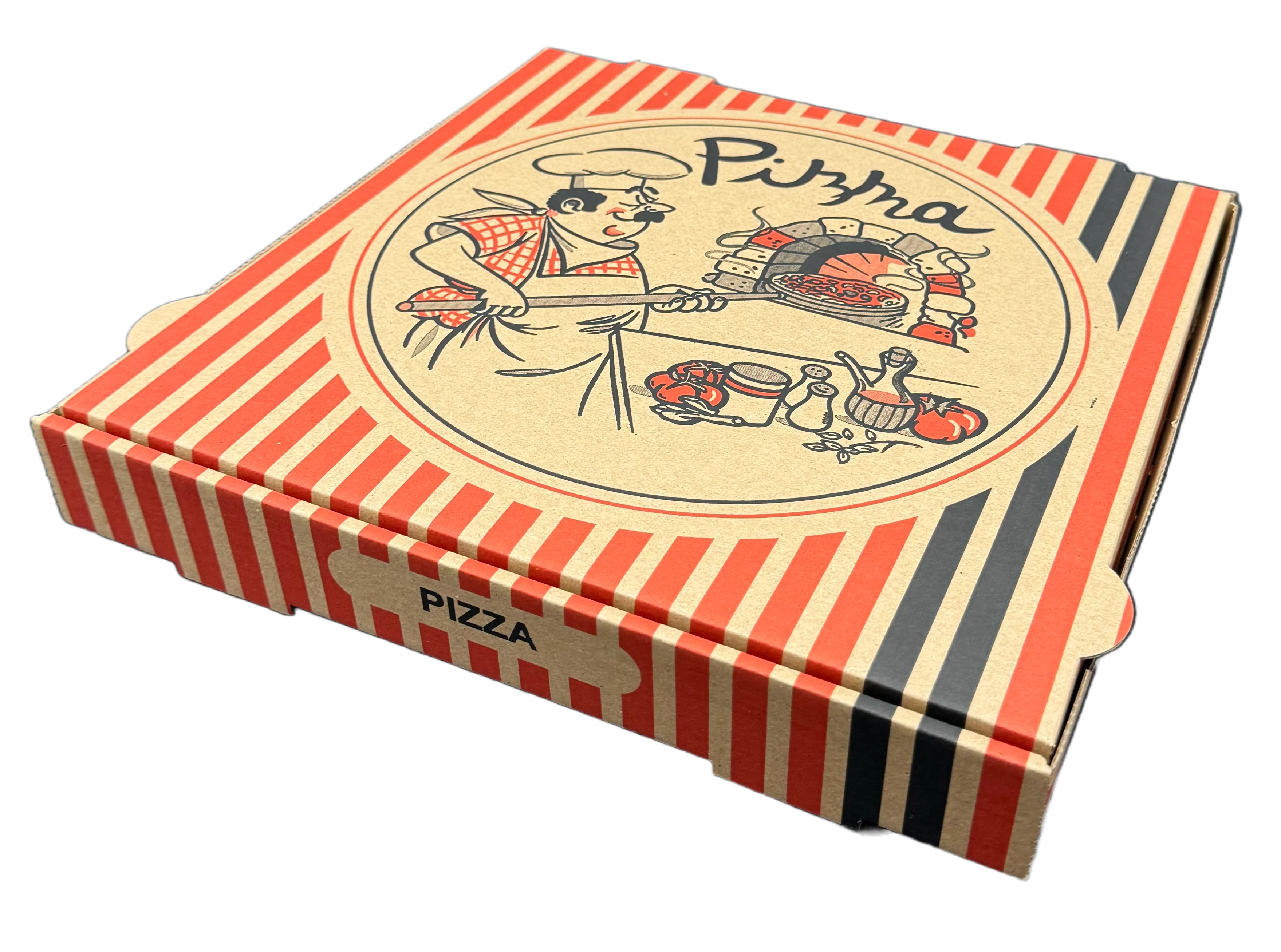 Pizzabox NEW YORK Braun - 29x29x4 cm