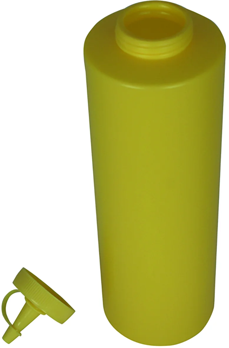 Senf-Flasche, 700 ml., Farbe: gelb, PE 