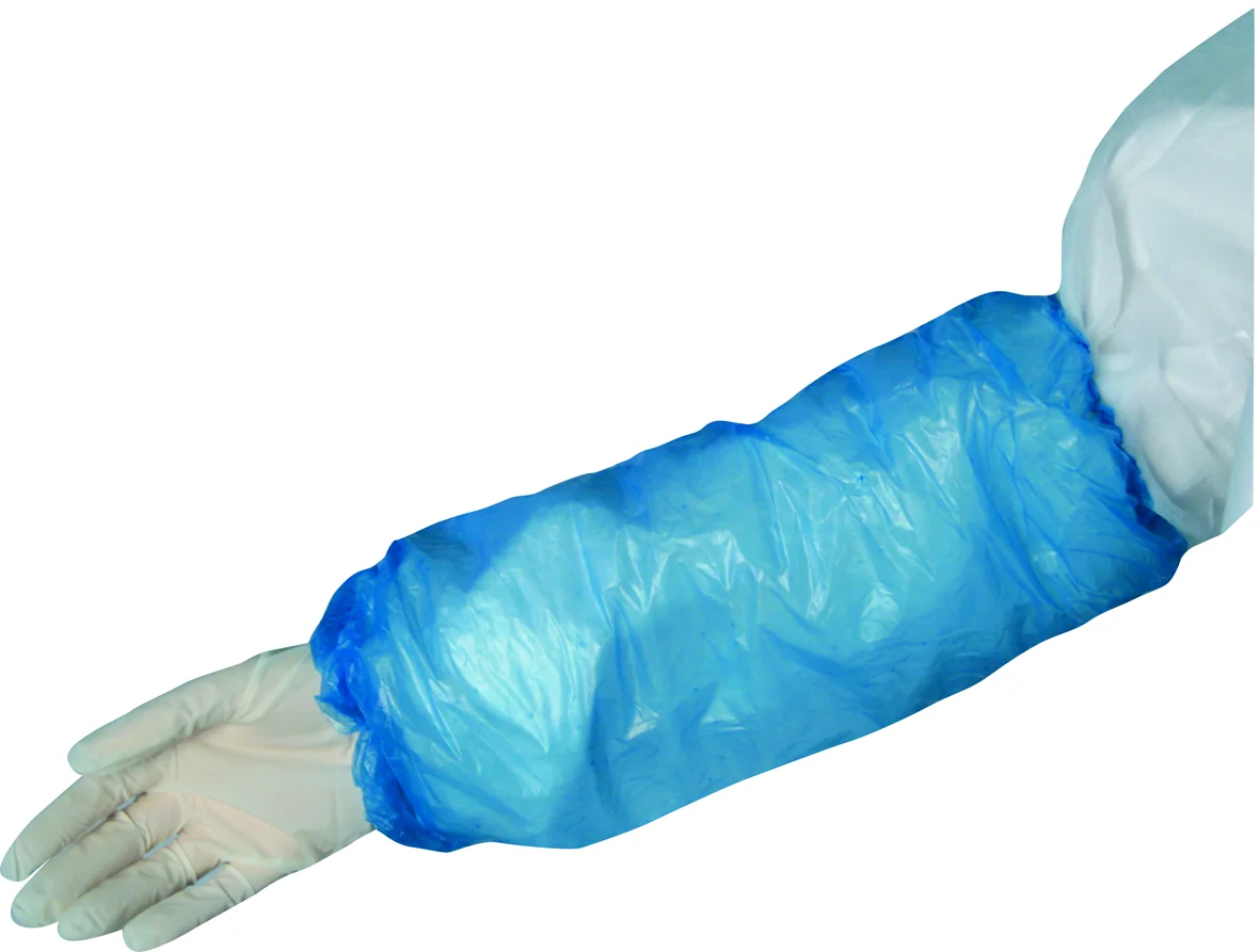 Ärmelschoner blau Einweg aus Polyethylen