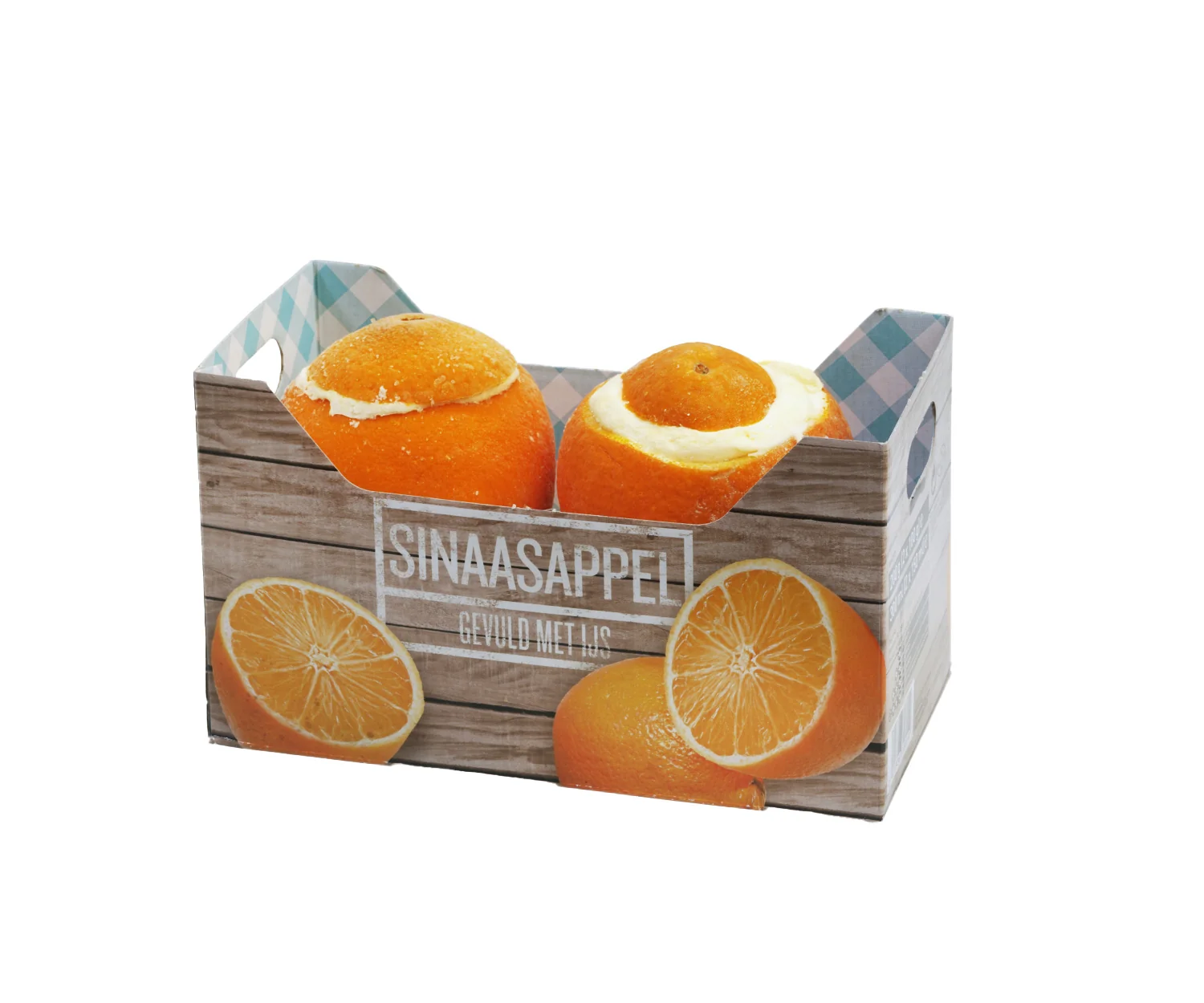 TK-gefüllte Orange mit Eis in Schale, 2x100g/150ml Paket = 2x100g/150ml