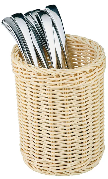 Besteckkorb Poly-Rattan-Korb rund D 12 cm H15cm 