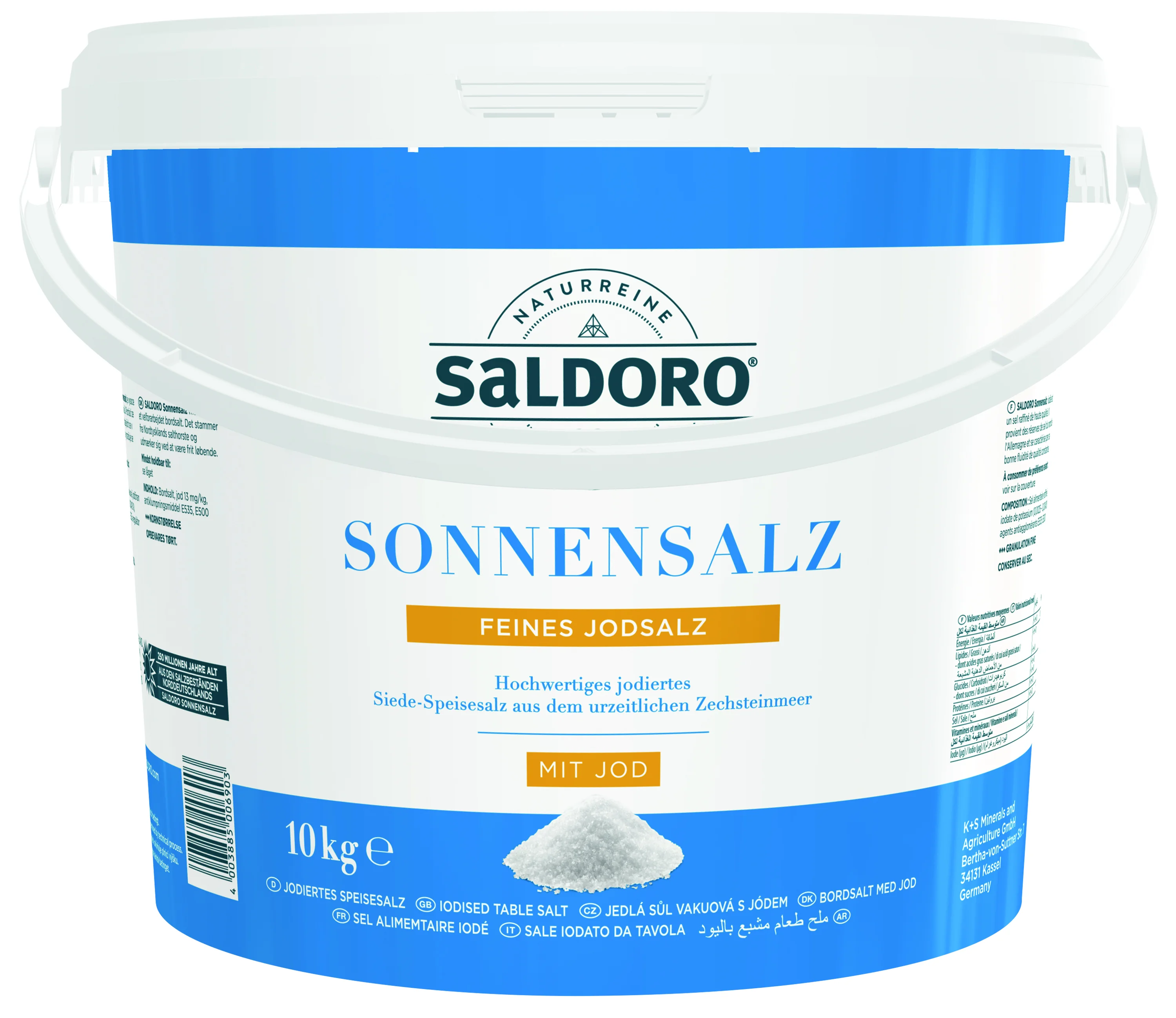 Speisesalz-Siedesalz jodiert 10 kg Eimer 