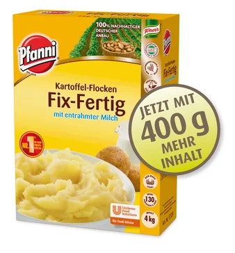 Pfanni 17329 Fix Fertig Püree mit Milch 