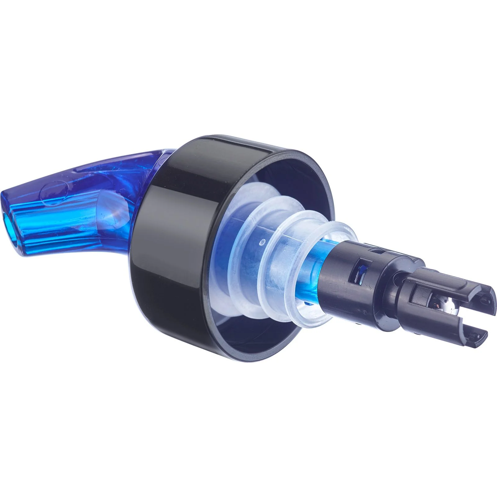 Dosierausgießer Auto-Pour 3cl, Kunststoff, blau 