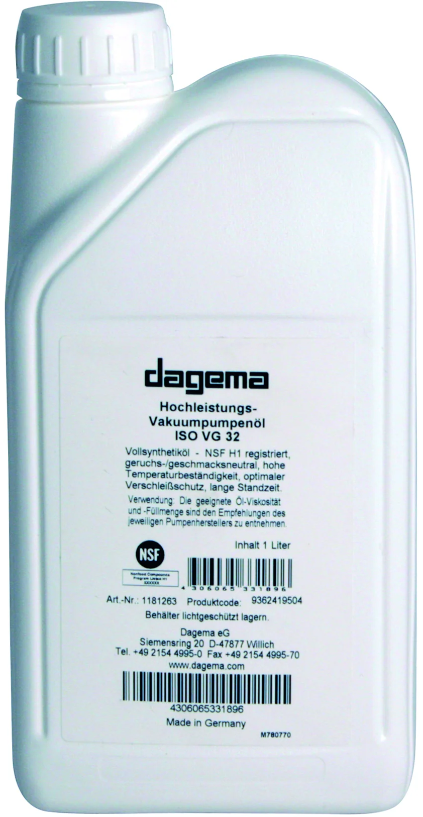 Vakuumpumpenöl H1 ISO VG 32 